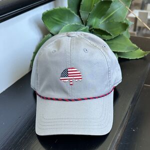 New w/ tags American Needle USA Flag golf Patriotic Rope Tree Logo Adjustable